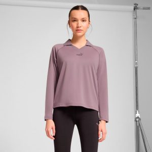 PUMA Essentials Animal Print Women's Long Sleeve Polo Shirt