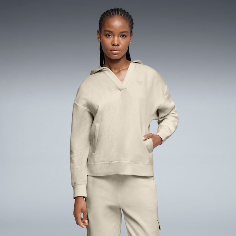 PUMA Elevated Essentials Women's Jacquard Hoodie - Image 4