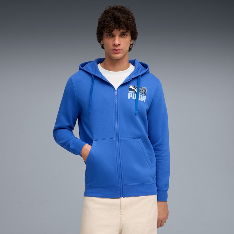 House of Graphics Men's Zip-Up Fleece Hoodie - Image 2