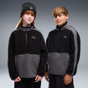 Elevated Essentials Winterized Big Kids' Half-Zip Hoodie