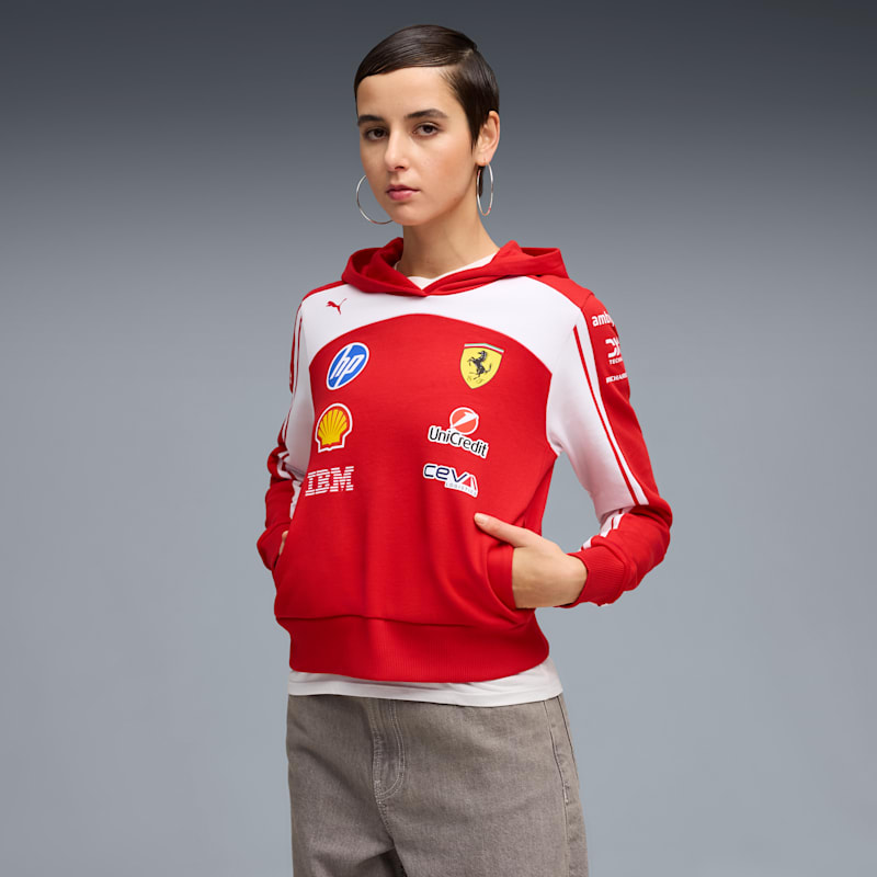 Scuderia Ferrari Women's Cropped Replica Hoodie