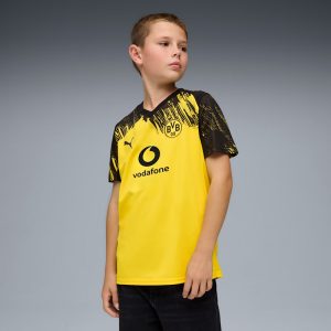 Borussia Dortmund Replica Home 25/26 Big Kids' Soccer Jersey
