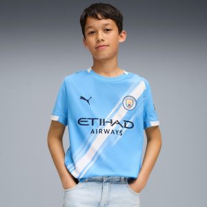Manchester City 25/26 Home Replica Big Kids' Soccer Jersey