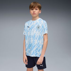 Manchester City Prematch Big Kids' Soccer Warm-Up Jersey