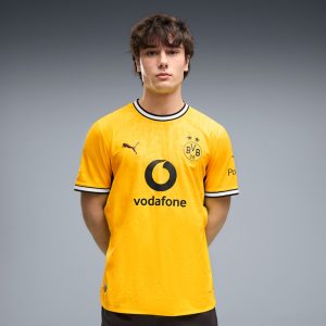 Borussia Dortmund Home Authentic Men's Soccer Jersey