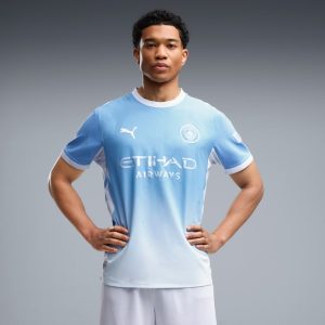Manchester City Home Authentic Men's Soccer Jersey