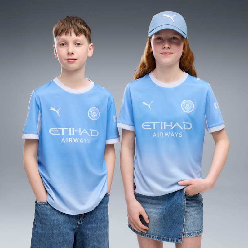 Manchester City Home Big Kids' Soccer Jersey