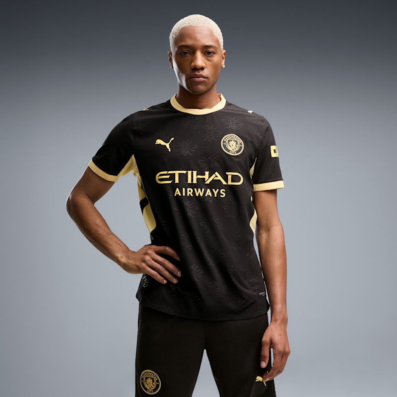 Manchester City Away Authentic Men's Soccer Jersey