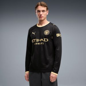 Manchester City Away Men's Long Sleeve Soccer Jersey