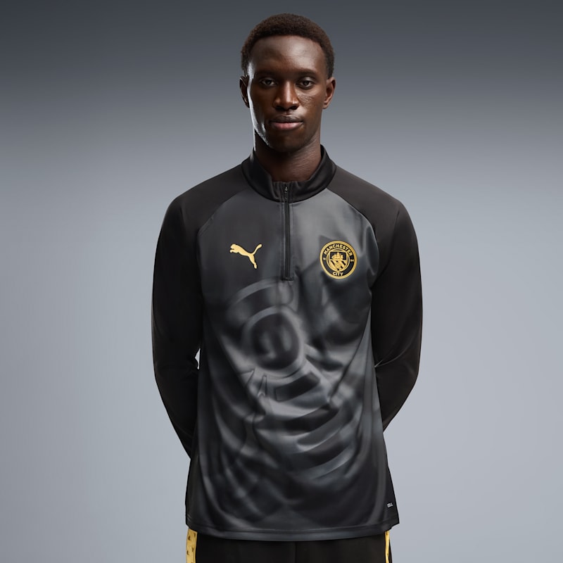 Manchester City Men's Quarter-Zip Warmup Top - Image 3