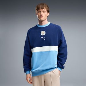 Manchester City ftblCulture Men's Relaxed Crew Sweatshirt