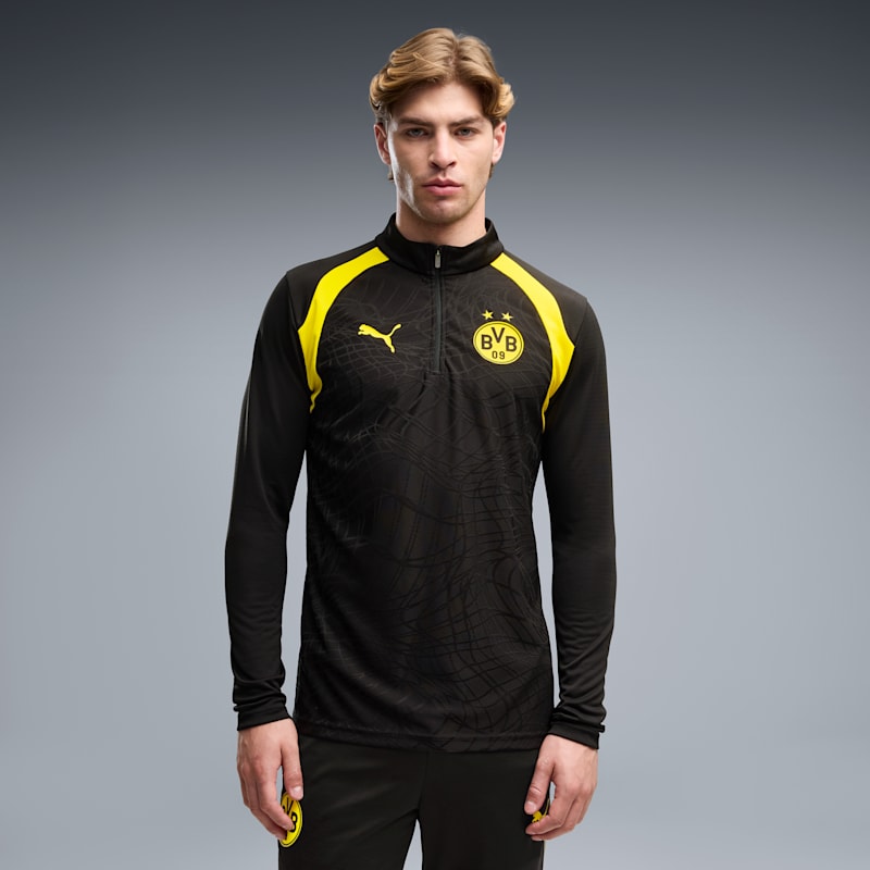 Borussia Dortmund Men's Quarter-Zip Soccer Training Top - Image 2