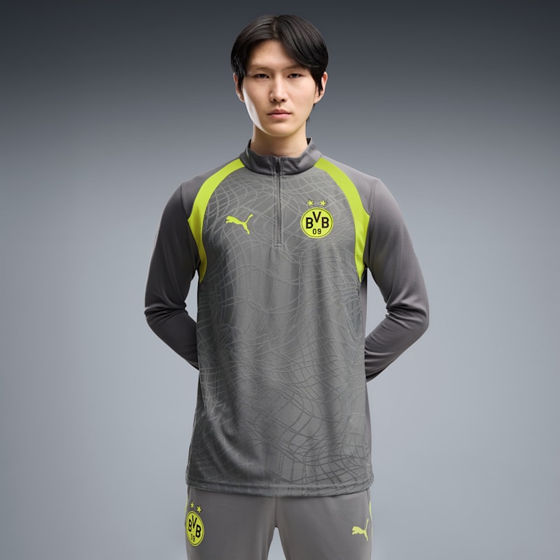 Borussia Dortmund Men's Quarter-Zip Soccer Training Top - Image 3