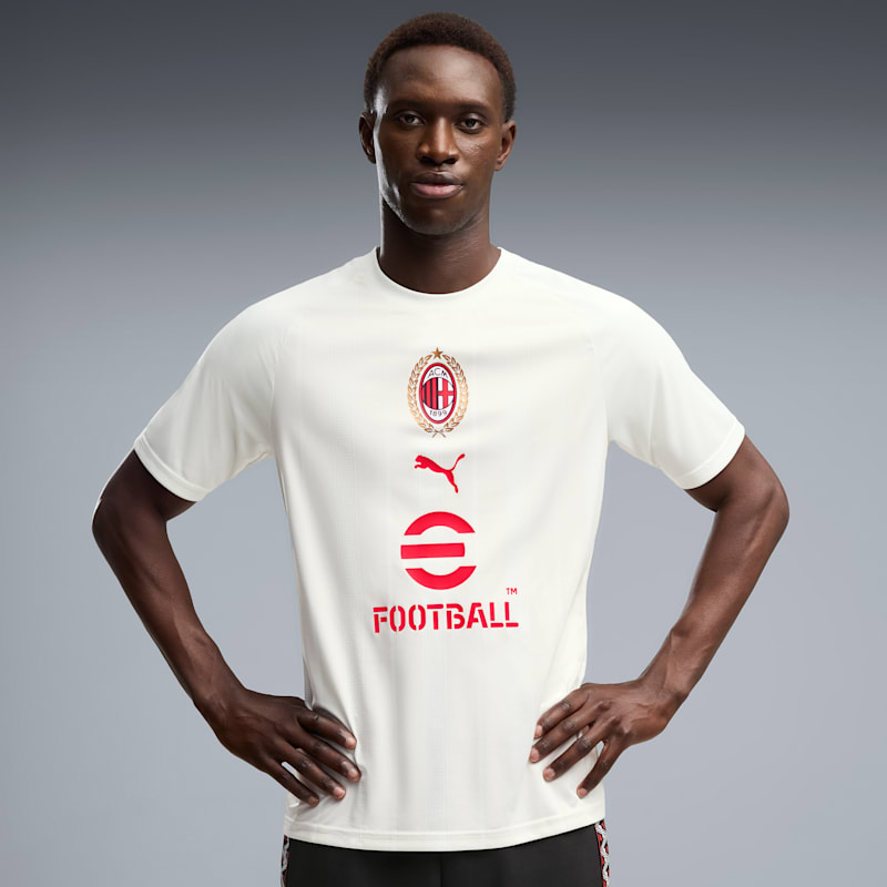 AC Milan Men's Soccer Warmup Jersey - Image 2