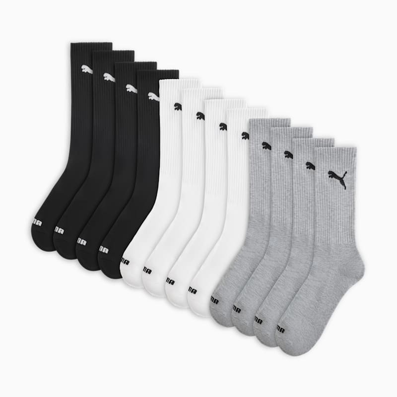 PUMA Men's Half-Terry Crew Socks (6 Pairs) - Image 3