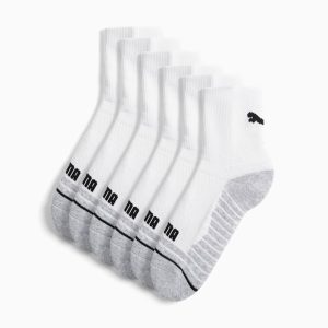 PUMA Big Kids' Half-Terry Low Crew Socks (3 Pairs)
