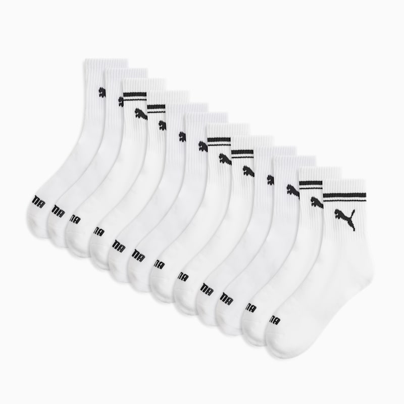 PUMA Women's Half-Terry Low Crew Socks (6 Pairs)