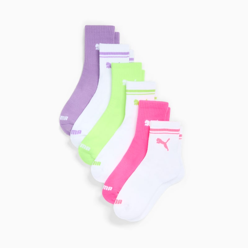 PUMA Women's Half-Terry Low Crew Socks (6 Pairs) - Image 4