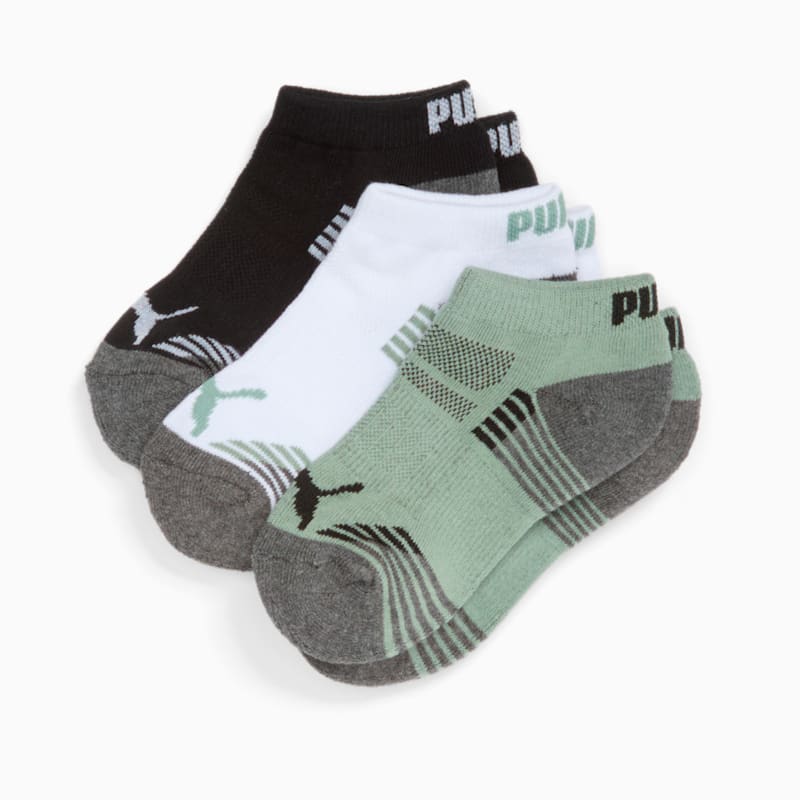 PUMA Big Kids' Half-Terry Low Cut Socks (3 Pairs) - Image 3