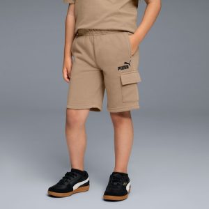 PUMA Basics Big Kids' Fleece Cargo Shorts