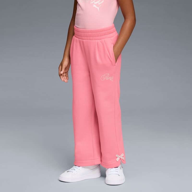 Bow Society Big Kids' Wide Leg Fleece Pants - Image 2