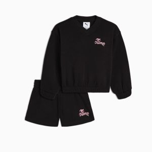 Matching Sets Toddlers' Fleece Sweatshirt and Shorts