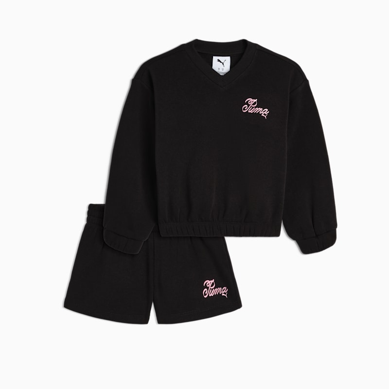 Matching Sets Toddlers' Fleece Sweatshirt and Shorts