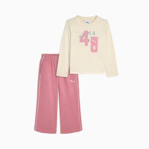 Matching Sets Toddlers' Long Sleeve Tee and Wide Leg Pants