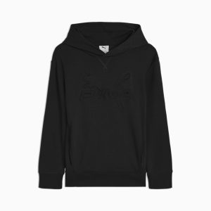 PUMA Essentials Embossed Big Kids' Cotton Fleece Hoodie