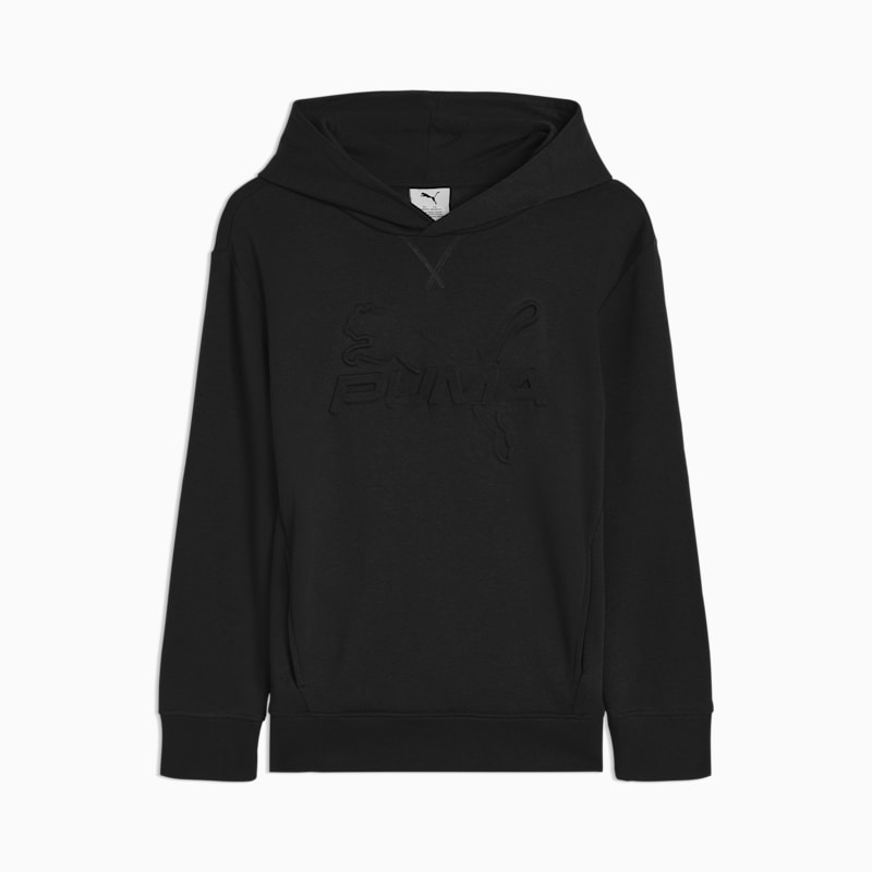 PUMA Essentials Embossed Big Kids' Cotton Fleece Hoodie