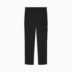 PUMA Essentials Embossed Little Kids' Fleece Cargo Joggers
